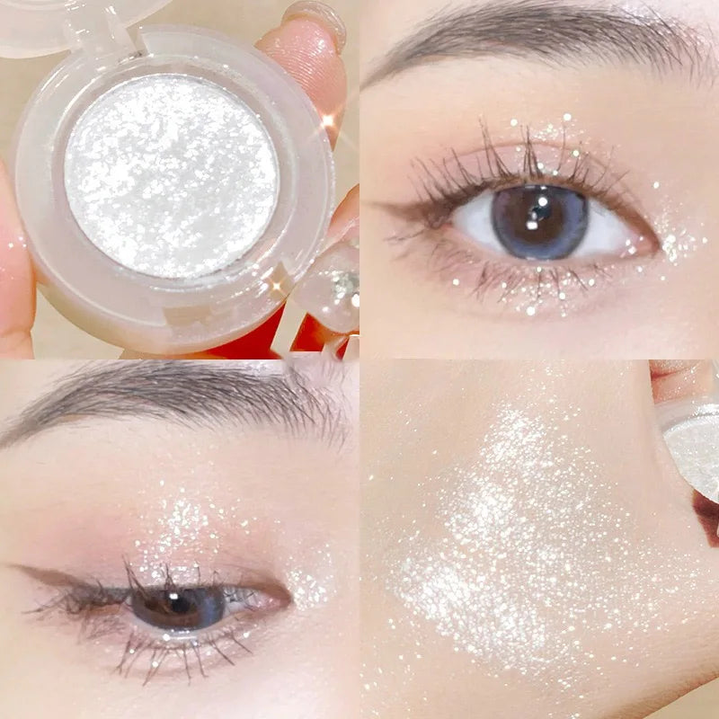 Diamond Eye Shadow Palette Gorgeous Glitter Eyeshadow Glossy Shiny Highlighter Shadow Shimmer Cowherd Weaver Girl Eyes Makeup HIP