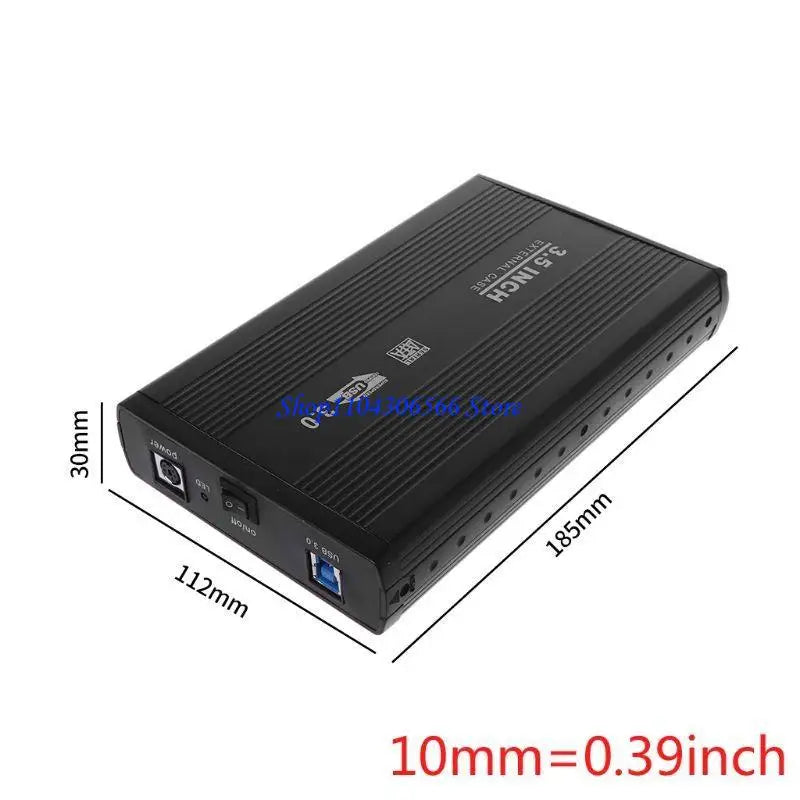 3.5" Aluminum HDD Enclosure USB 2.0 & 3.0 External Drive Case HDD Enclosure HIP