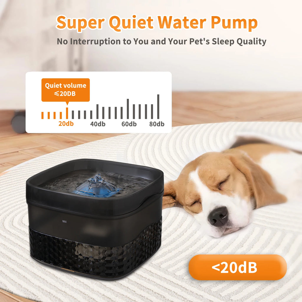 Large-Capacity Pet Water Fountain Large Dog Drinking Bowl with Ultra-Quiet Pump for Multiple Cats or Dogs Pet Drinking Dispenser HIP