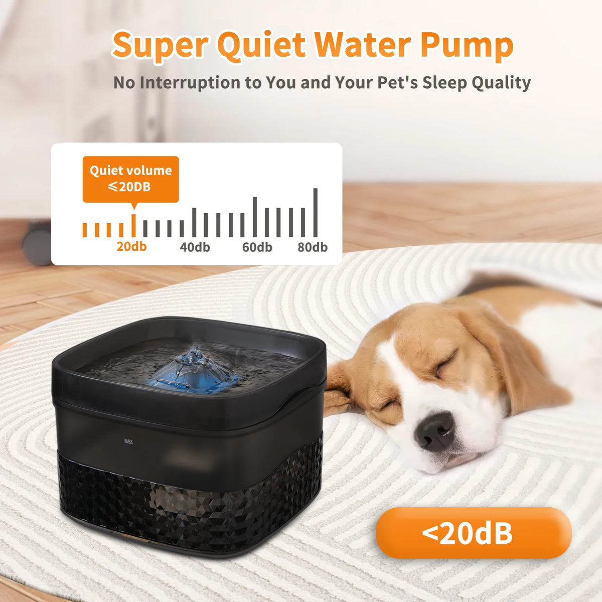 Large-Capacity Pet Water Fountain Large Dog Drinking Bowl with Ultra-Quiet Pump for Multiple Cats or Dogs Pet Drinking Dispenser HIP