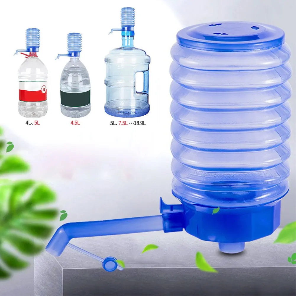 Portable Bottled Drinking Water Hand Press Removable Tube Innovative Vacuum Action Manual Pump Dispenser Juice Dispenser HIP