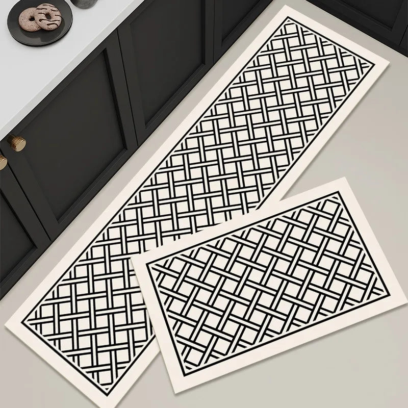 PVC Leather Kitchen Floor Mat – Waterproof & Non-Slip Rug Kitchen Floor Mat HIP