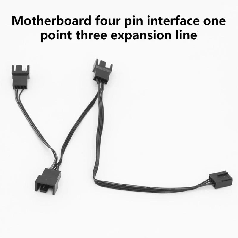 4-Pin PWM Fan Splitter Cable – 1 to 3 Way Speed Control PWM Fan Splitter Cable HIP