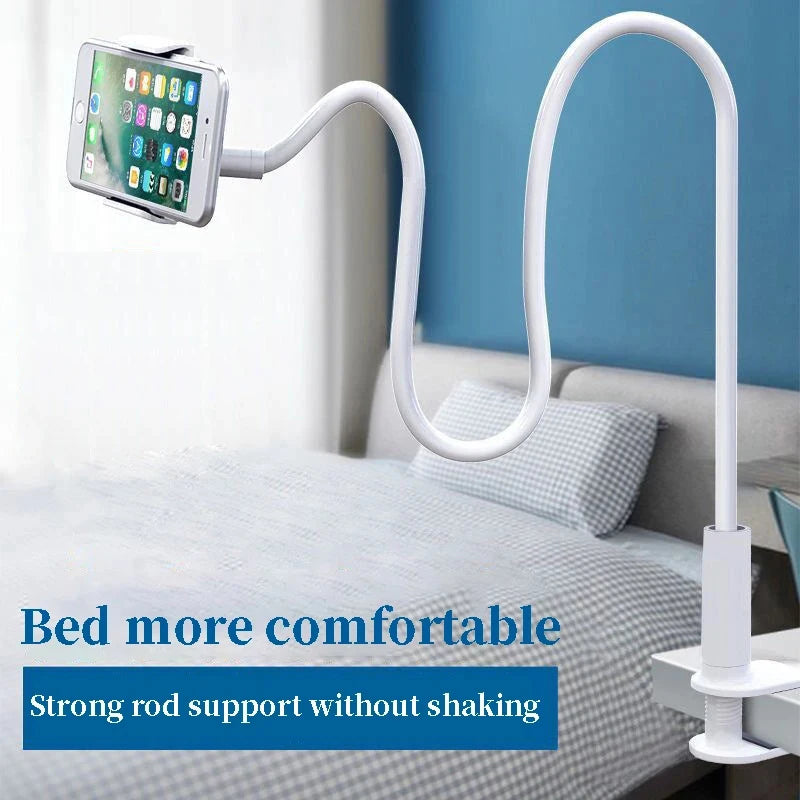 Flexible 360° Long Arm Clip Desktop Phone Stand Holder Phone Clip Stand HIP