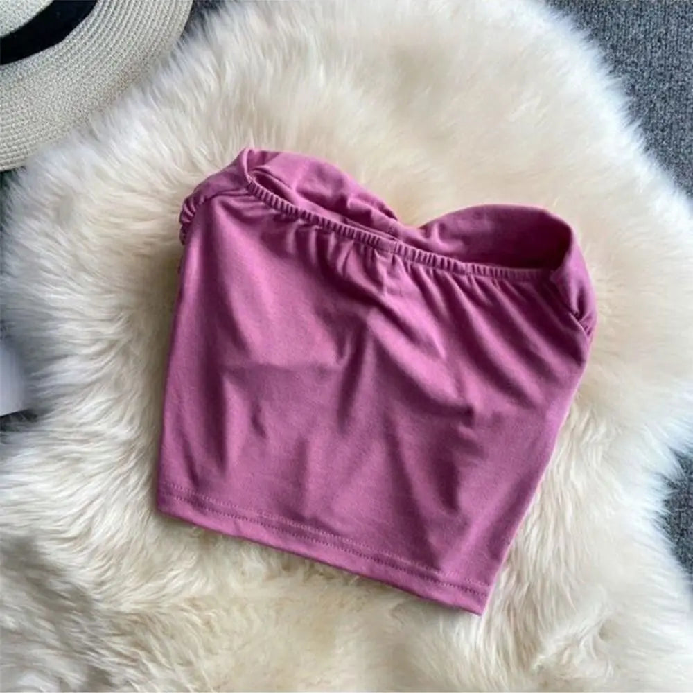 Women's Slim Fit Solid Elastic Crop Tank Top – Summer Crop Tank Top HIP