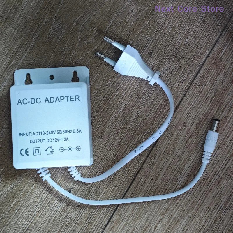 DC 12V 2A Waterproof Power Adapter EU Plug – CCTV & DVR Power Adapter HIP