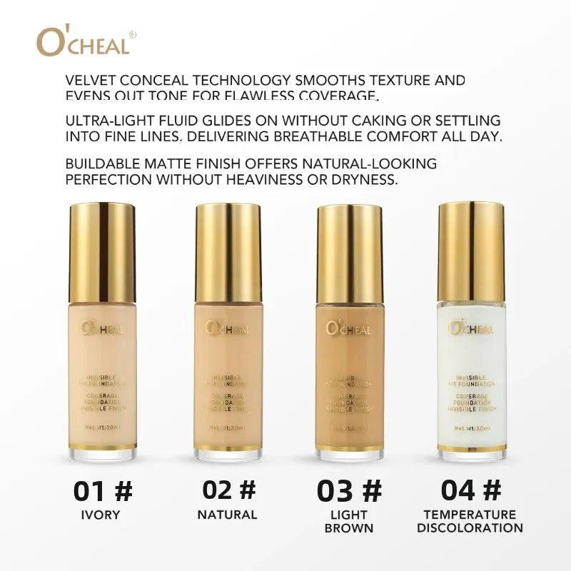 OCHEAL Temperature-Changing Liquid Foundation | Full Coverage Liquid Foundation HIP