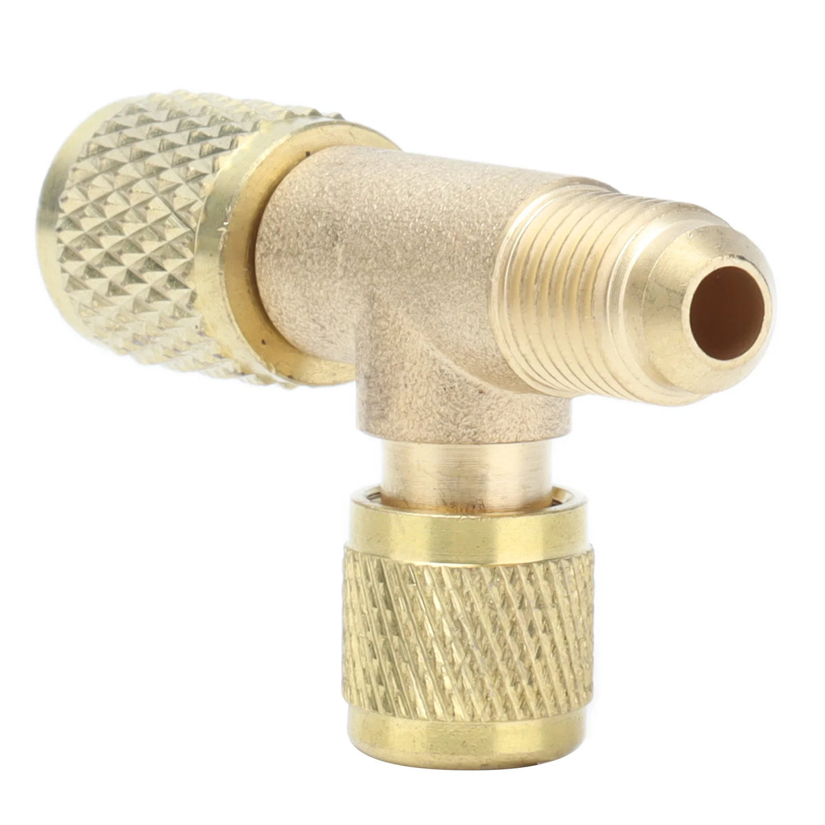 1/4SAE Exhaust Valve Air Conditioning Refrigeration Charging Adapter Valve for R22 R12 R134 Refrigerant Charging Valve HIP