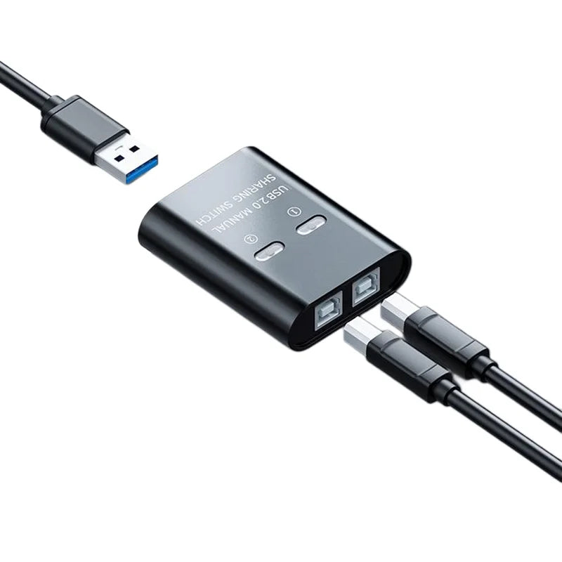 USB 2-Port Printer Switch HUB – Share Printer with 2 PCs USB Printer Switch HIP