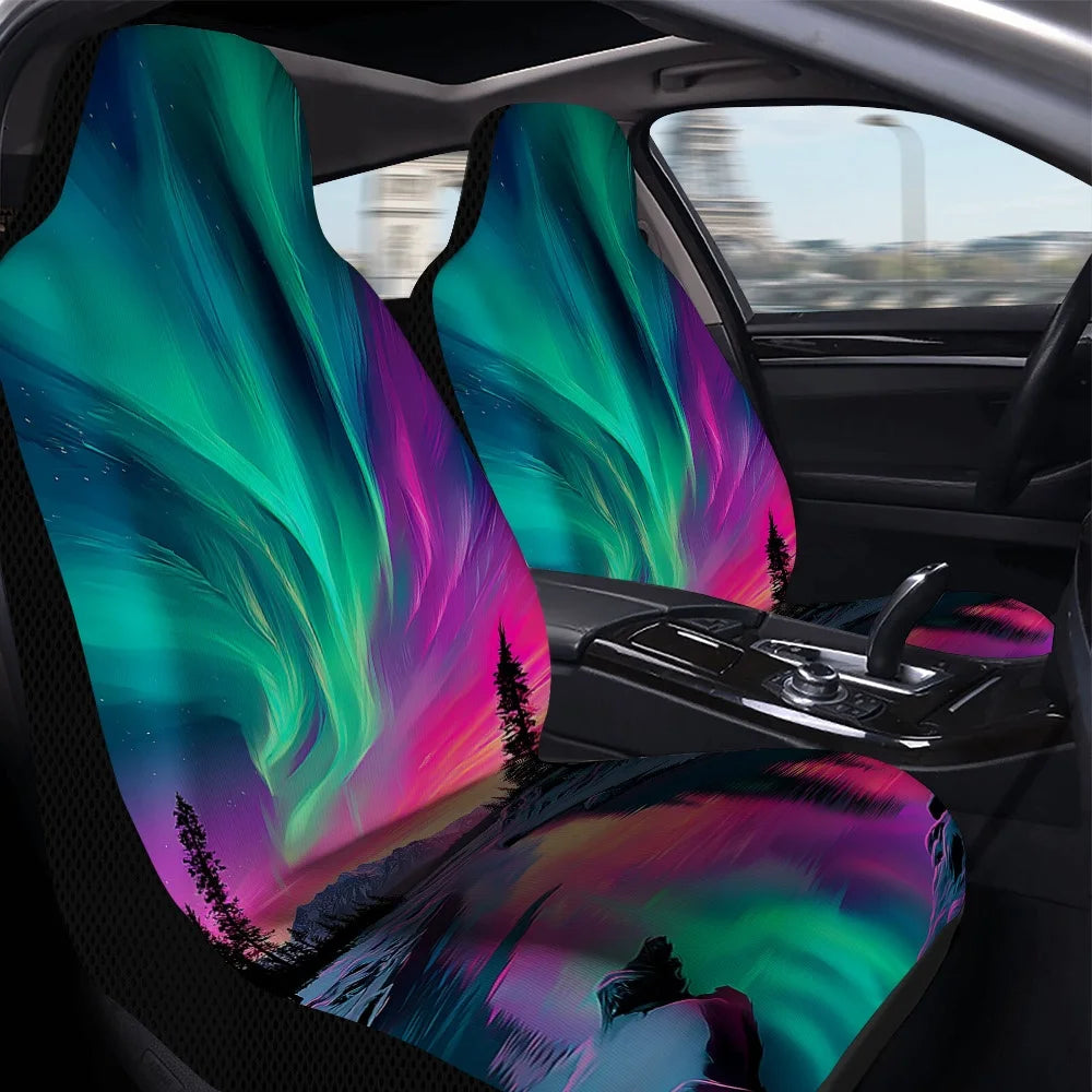 Christmas Aurora Car Seat Covers – Universal Fit, Set of 2 Car Seat Covers HIP