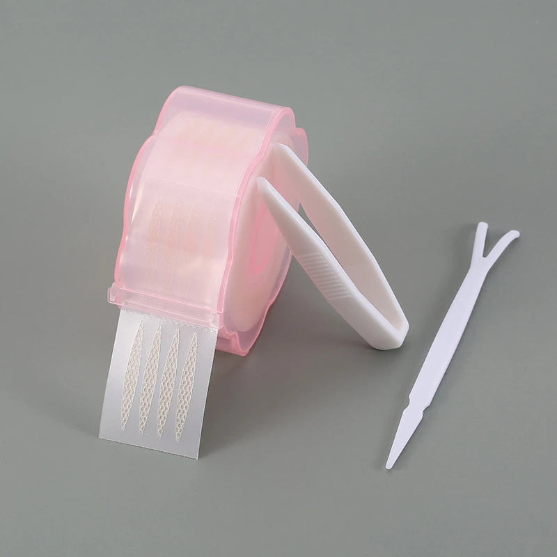 480PCS Invisible Double Eyelid Tape Self-Adhesive Gauze Slim/Wide Waterproof Fiber Stickers for eyelid with free Tools Cosmetics HIP 360Pcs-Olives02