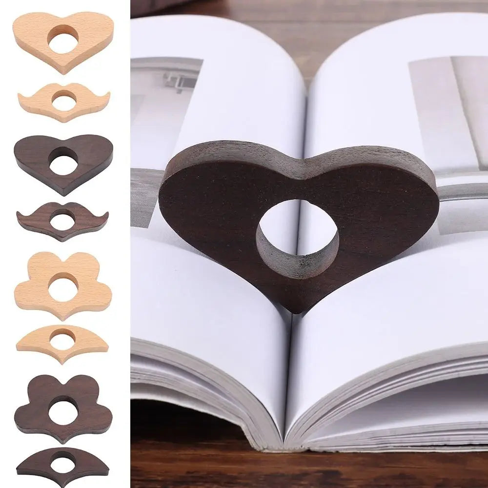 Wooden Thumb Bookmark Ring – One-Hand Reading Tool Thumb Bookmark Ring HIP