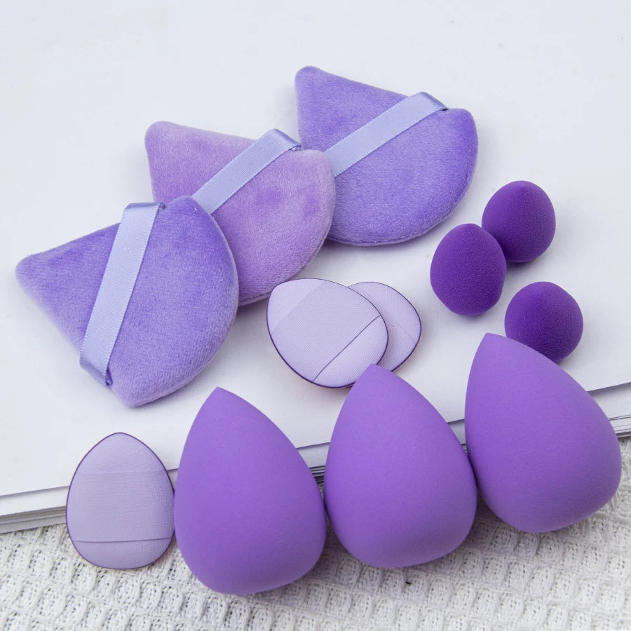 12-Piece Makeup Puff Set – Small, Medium & Large | HIP Makeup Puff Set HIP PURPLE