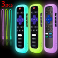 Glow-in-the-Dark Silicone Remote Cover – Roku, TCL & Hisense Remote Control Cover HIP 3pcs