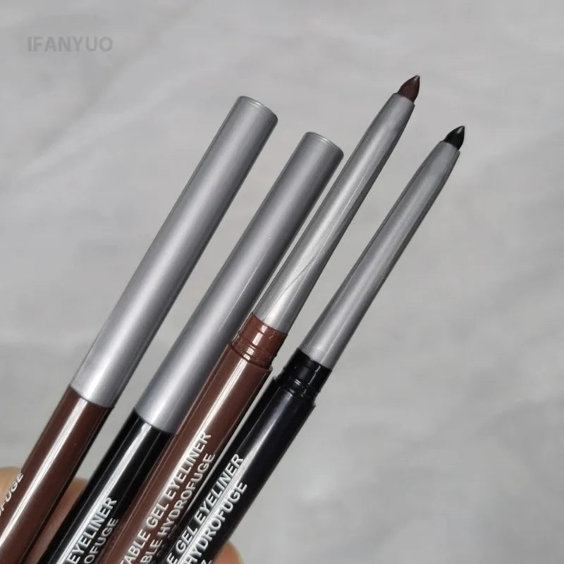 1-3pc Waterproof Black Eyeliner Pencil Smudge-proof Long-lasting Dark Brown Cream Gel Eye Liner Pen Beginner-Friendly Eye Makeup HIP