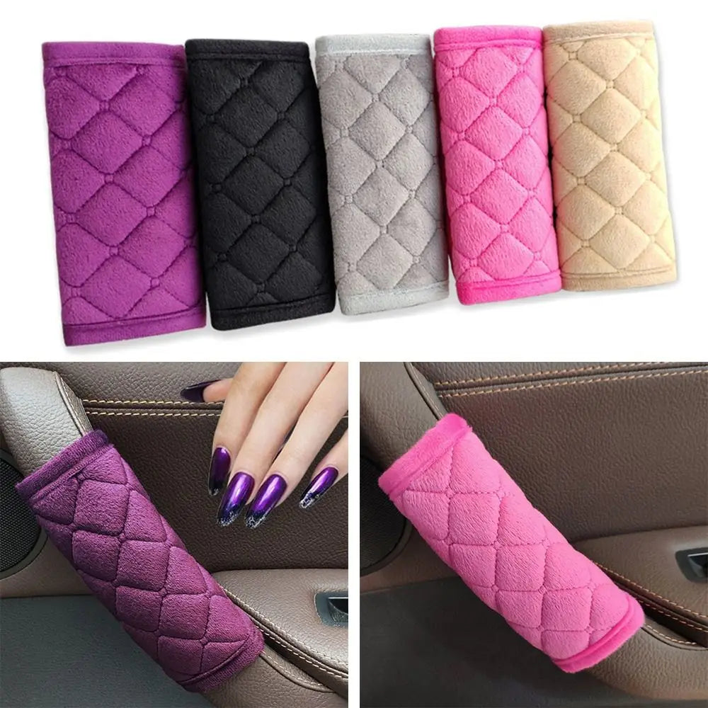 Plush Car Door Handle Covers – Protective Interior Trim (2 Pcs) Car Door Handle Cover HIP