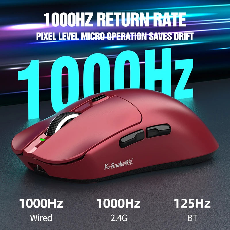 KEBIDUMEI X11 Tri-Mode Wireless Gaming Mouse 12000 DPI RGB Wireless Gaming Mouse HIP