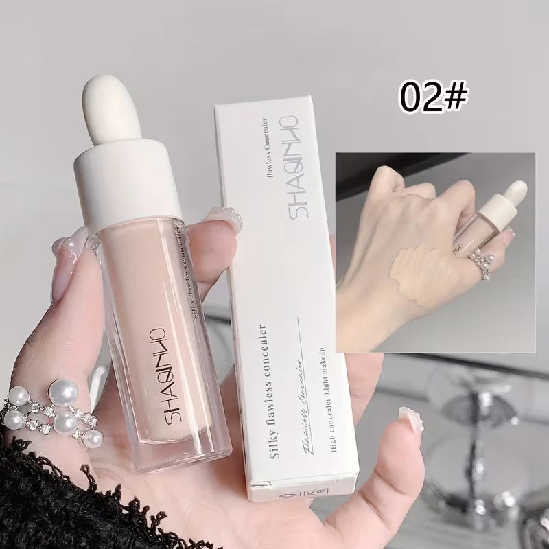 Silky seamless concealer for lasting coverage of acne spots and dark circles under the eyes concealer HIP Color02