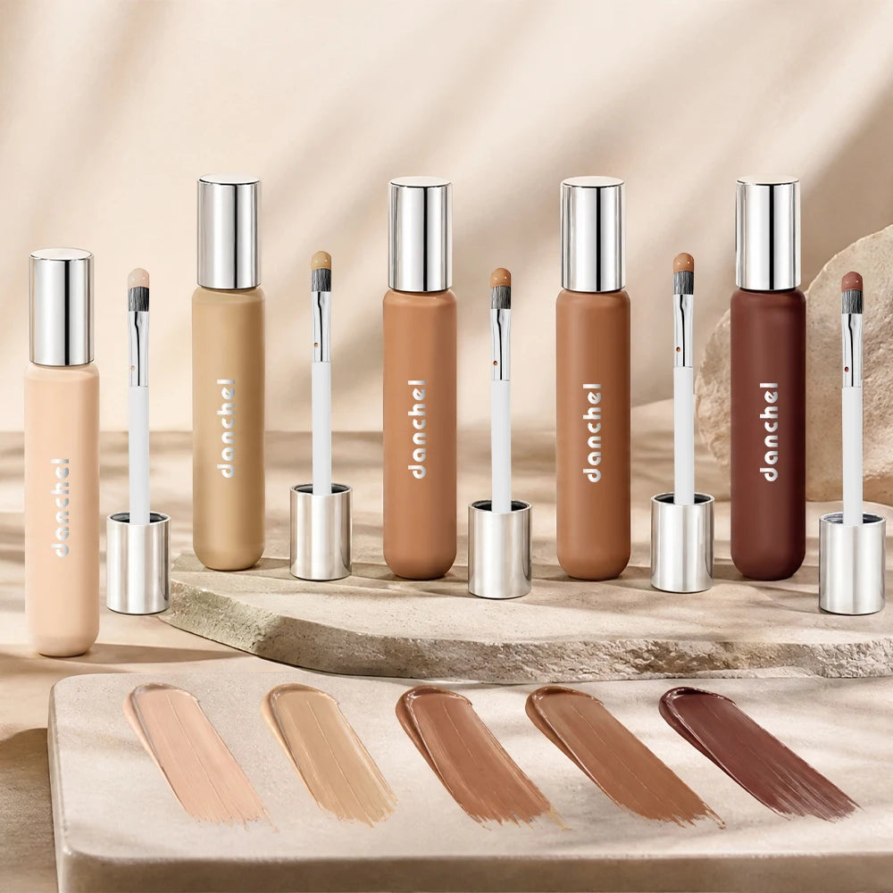 8 Shade Full Coverage Concealer Liquid Foundation Perfector Concealer Makeup High Coverage Base Makeup Cushion Foundation Cream HIP