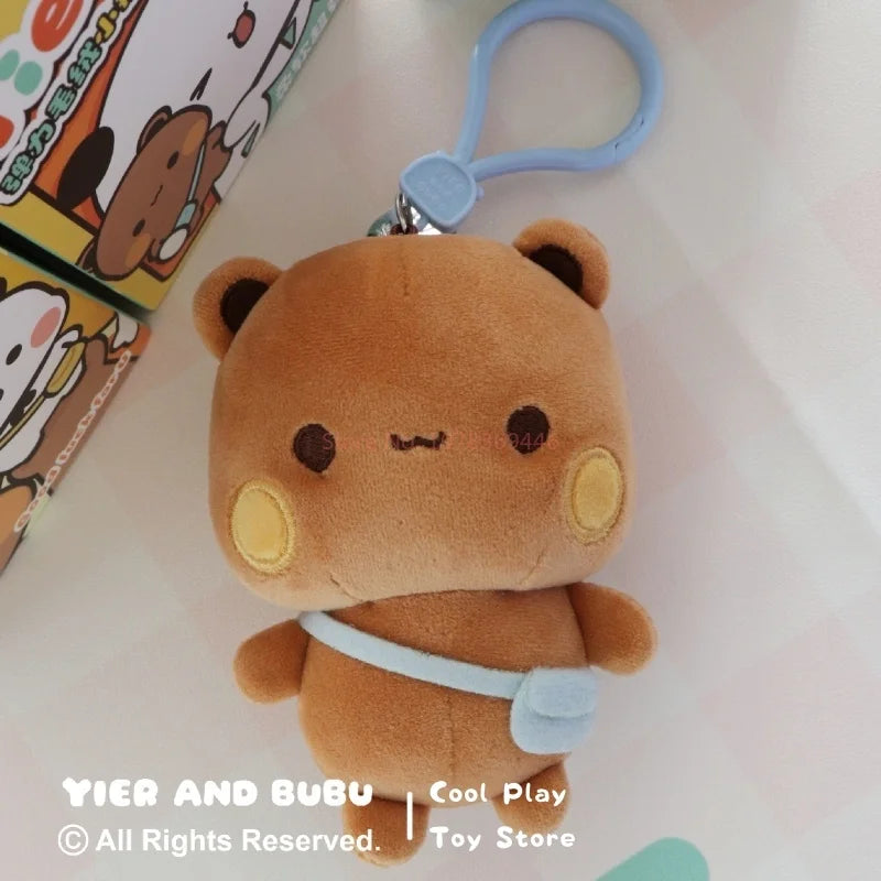 Bubu & Yier Panda Plush Keychain Pendant | Cute Couple Gift Plush Keychain Pendant HIP