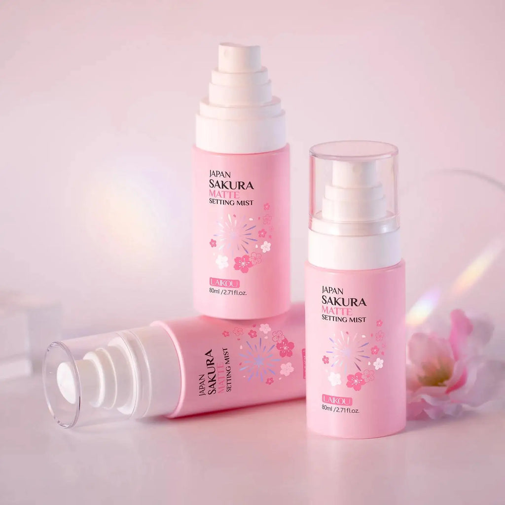 LAIKOU Sakura Matte Setting Spray – Oil Control 80ml Makeup Setting Spray HIP