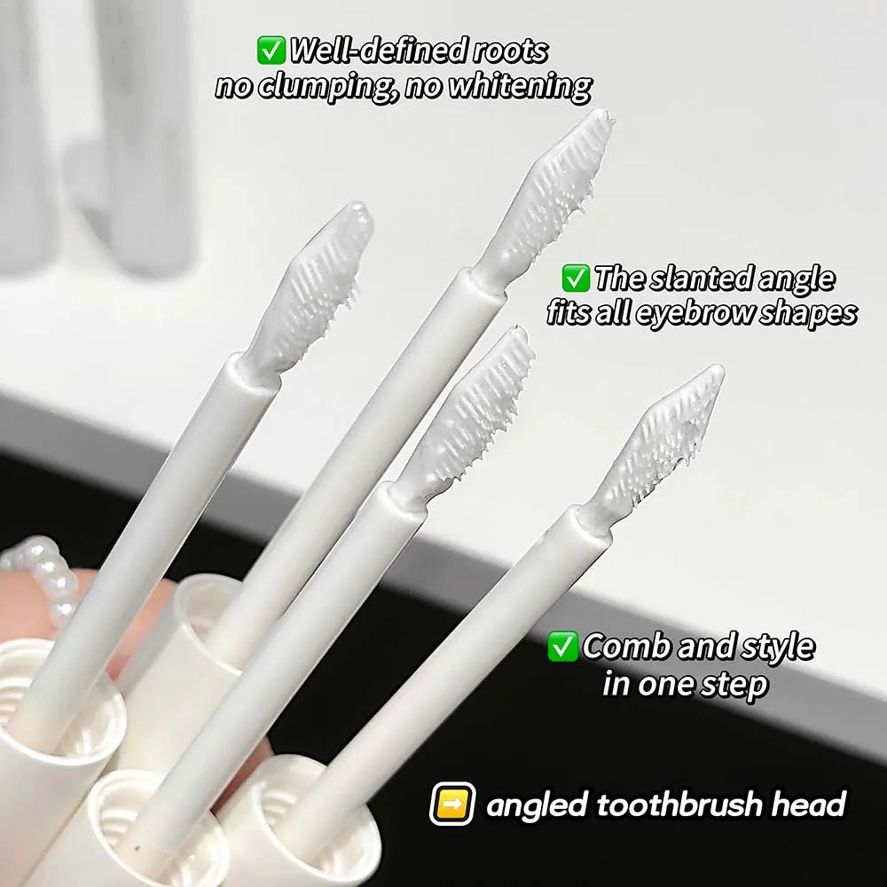 Waterproof 3D Wild Brow Gel Lasting Transparent Brows Styling Gel with Comb Brush Sculpt Fluffy Brows Styling Wax Cosmetics HIP