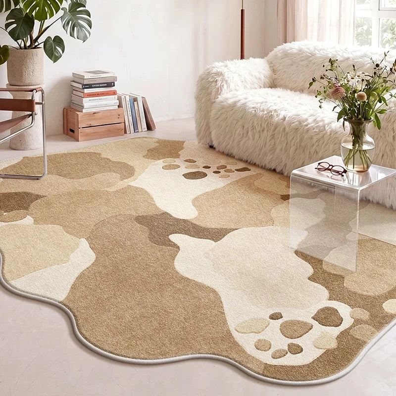 Faux Cashmere Area Rug – Large Soft Geometric Floor Mat Area Rug HIP GU6385-YD Customizable size