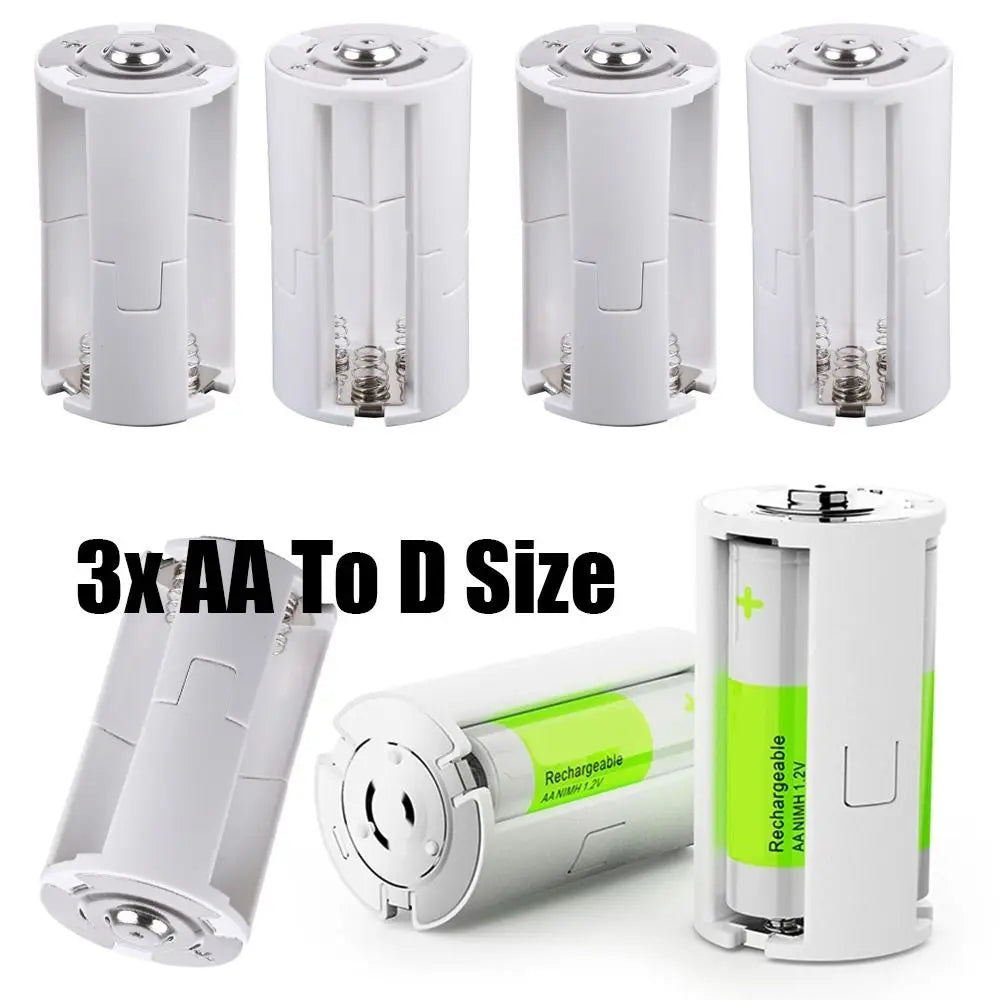 4-Pack AA to D Size Battery Adapter – Parallel Converter Battery Size Adapter HIP Other