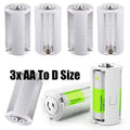 4-Pack AA to D Size Battery Adapter – Parallel Converter Battery Size Adapter HIP Other