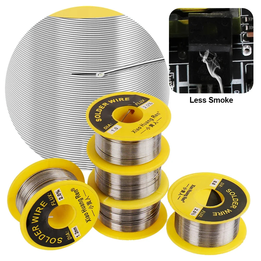 Rosin Core Tin Solder Wire 60/40 Solder Wire Soldering Welding Flux 1.5-2.0% Iron Wire Reel 50g Diamater 0.5/0.6/0.8/1/1.2mm HIP 0.8mm
