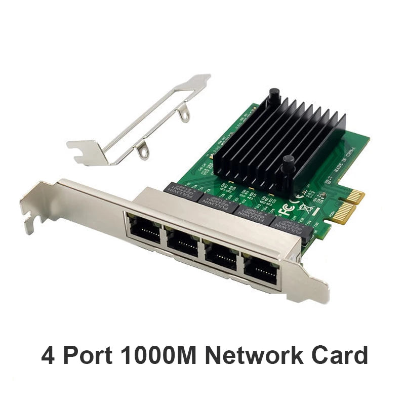 4-Port PCIe x1 Gigabit Ethernet Network Card | OULLX RTL8111 PCIe Network Card HIP