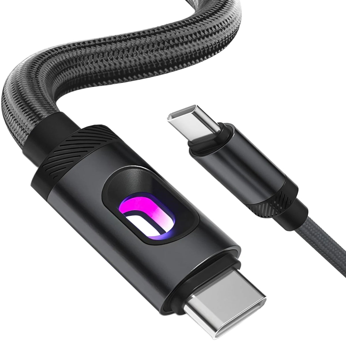 BESY USB-C Fast Charge Cable with LED Indicator – 3A PD USB-C Charging Cable HIP