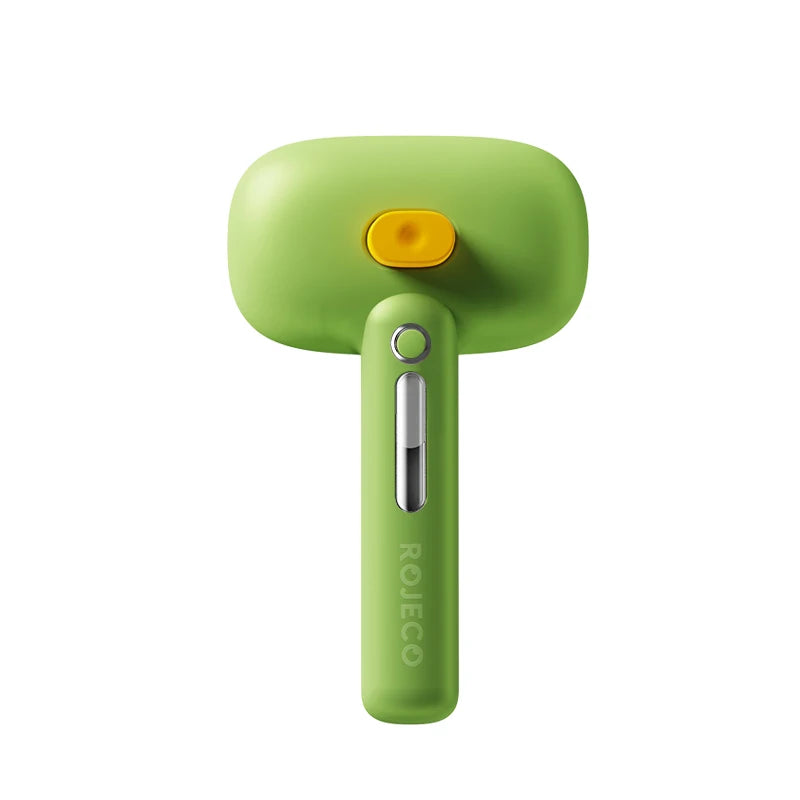 ROJECO Pet Steam Comb Electric Spray Brushes For Dog Cat Hair Removal Combs Pet Hair Grooming Tool Hair Remover Water Mist Brush HIP Green