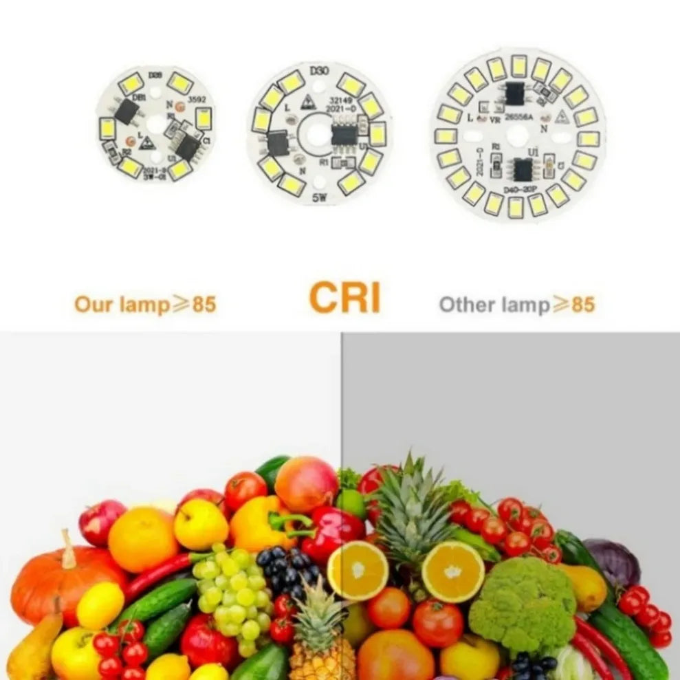 SMD2835 Circular LED Lamp Chip 3W–15W AC 220V Module LED Lamp Chip Module HIP