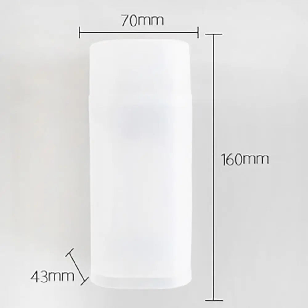 Translucent Cylindrical Pen & Makeup Brush Holder with Lid Desktop Organizer HIP