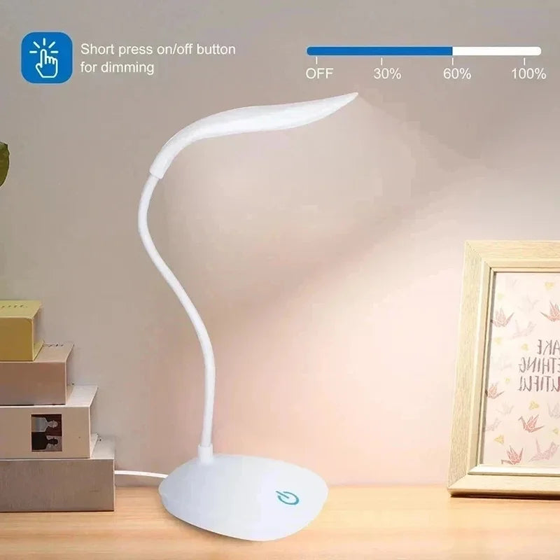 3-Mode USB Touch Dimmer LED Desk Lamp – Bedside Reading Light LED Desk Lamp HIP