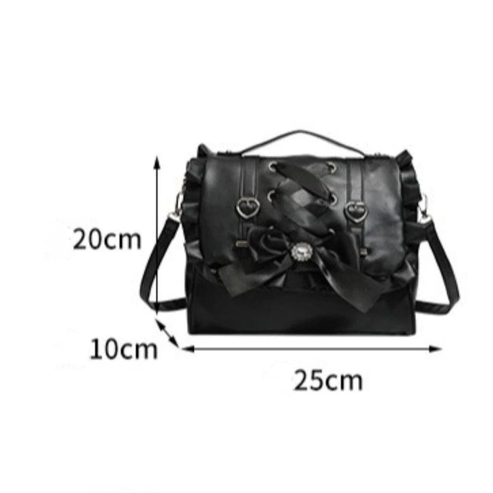 Korean Knot PU Leather Crossbody Shoulder Bag – Lolita Crossbody Shoulder Bag HIP