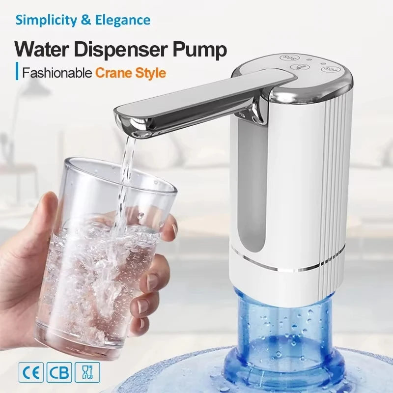 USB Electric Folding Water Pump – Portable Rechargeable Dispenser Electric Water Pump HIP