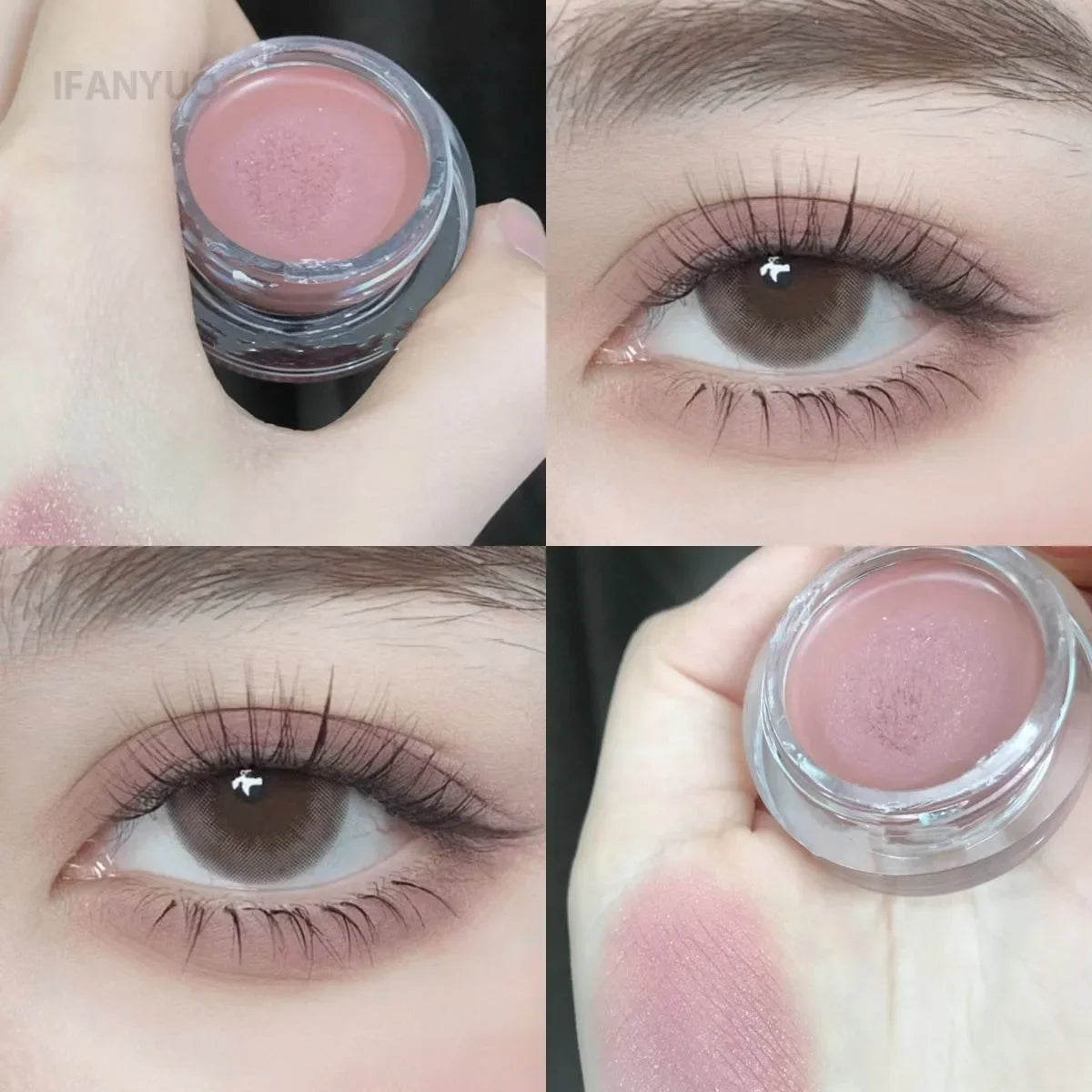 Matte Purple Peach Pink Eyeshadow Cream Blush Face Contour Waterproof Lasting Concealer Nude Brown Eyeshadow Primer Base Makeup HIP