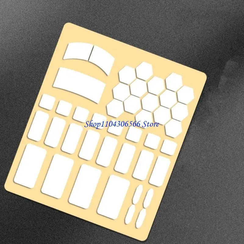 42-Piece Silicone Anti-Slip Grip Pads for Keyboard & Mouse Keyboard & Mouse Pads HIP