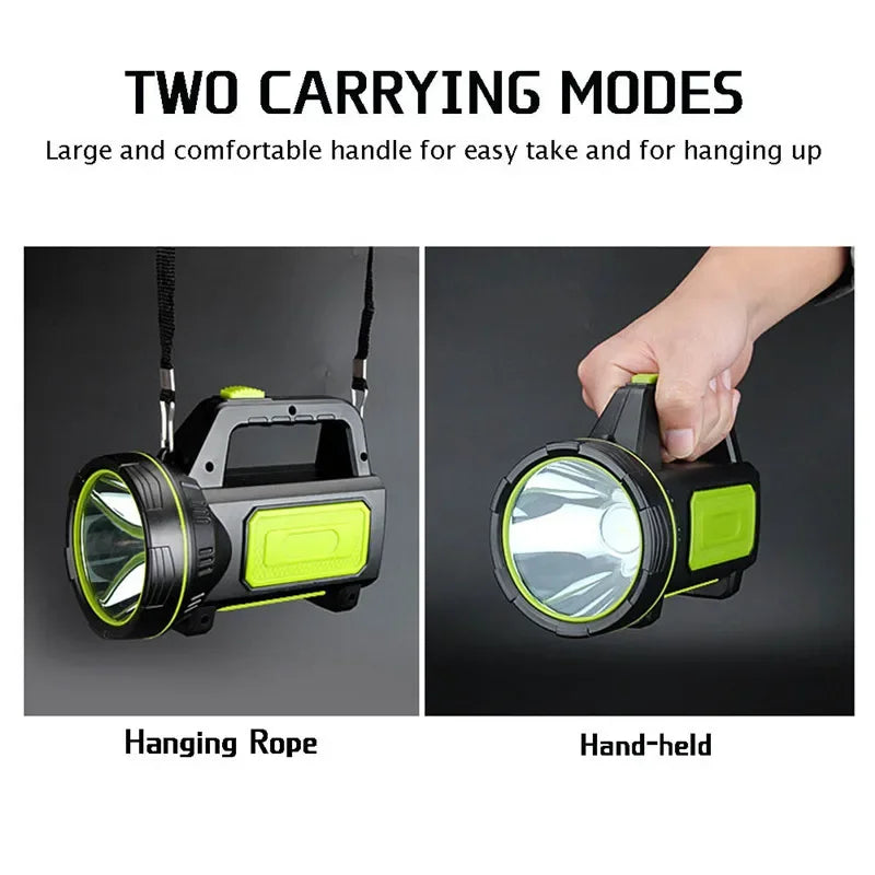 ESMARTER Rechargeable LED Searchlight – 2-Mode Camping Torch Rechargeable Searchlight HIP