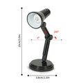 Mini LED Book Light Clamp Reading Lamp Night Lights For Notebook Read Bookmark Desk Clip Design Home Bedroom Girl Child Student HIP PURPLE