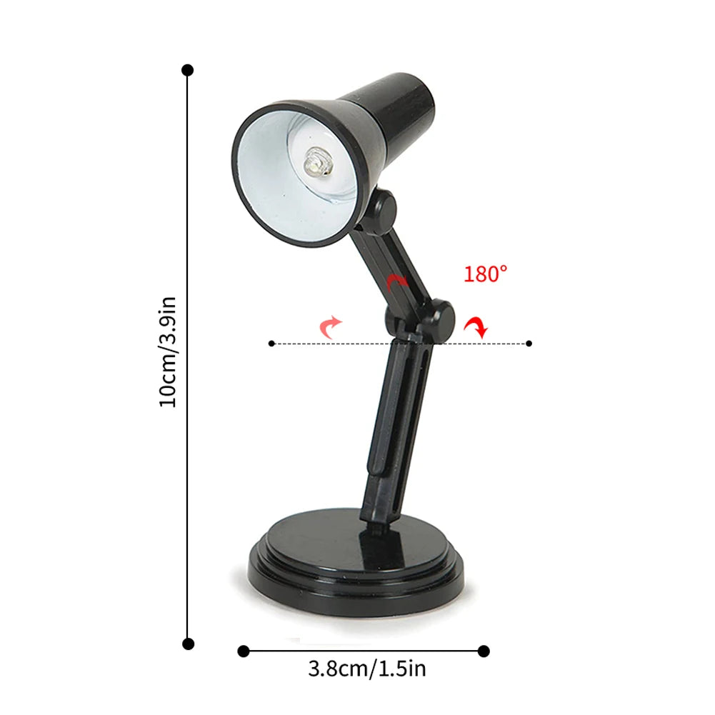 Mini LED Book Light Clamp Reading Lamp Night Lights For Notebook Read Bookmark Desk Clip Design Home Bedroom Girl Child Student HIP PURPLE