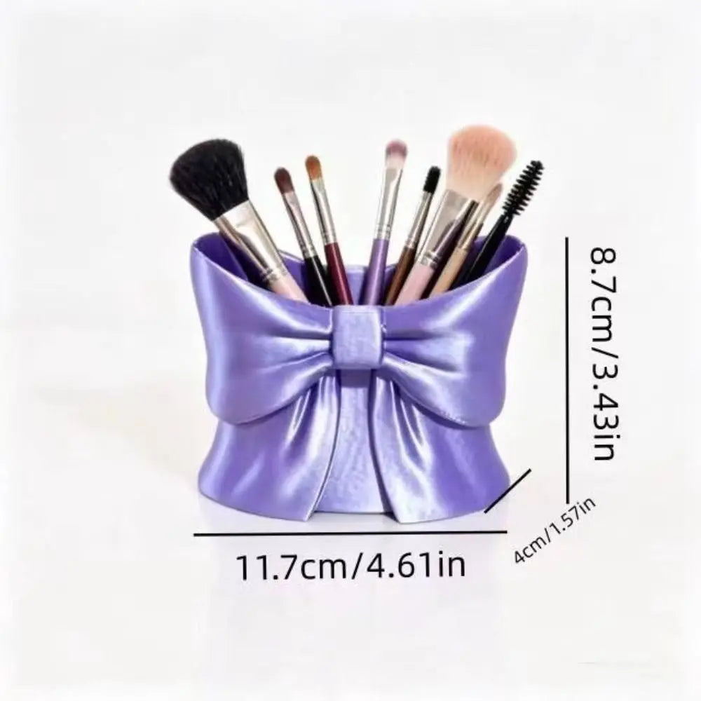 3D Printed Bow Makeup Brush & Pen Holder Organizer Makeup Brush Holder HIP