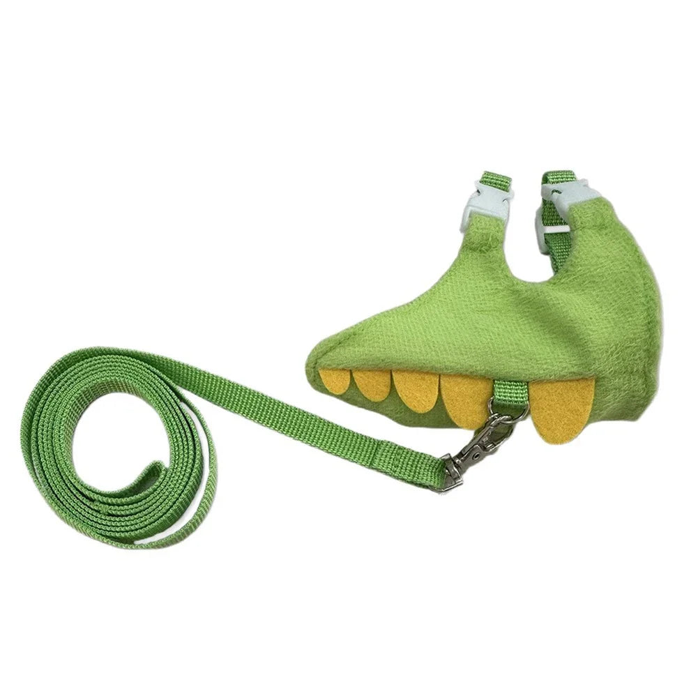 Colorful Vest Style Adjustable Ferret Leash Ferret Leash Reptile Leash with Bell Pet Walking Drawstring Pet Accessories HIP