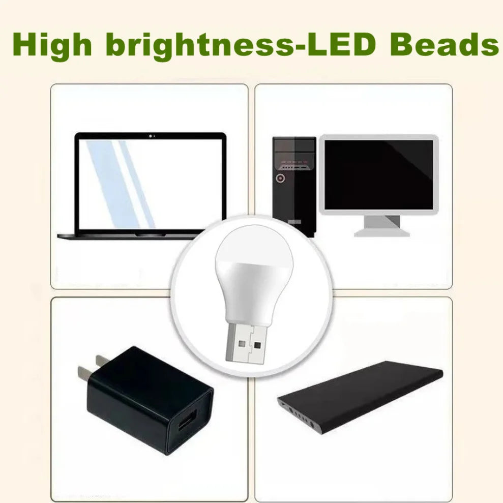 5-Pack Mini USB LED Night Light 5V 1W – Warm & Cool White USB LED Night Light HIP