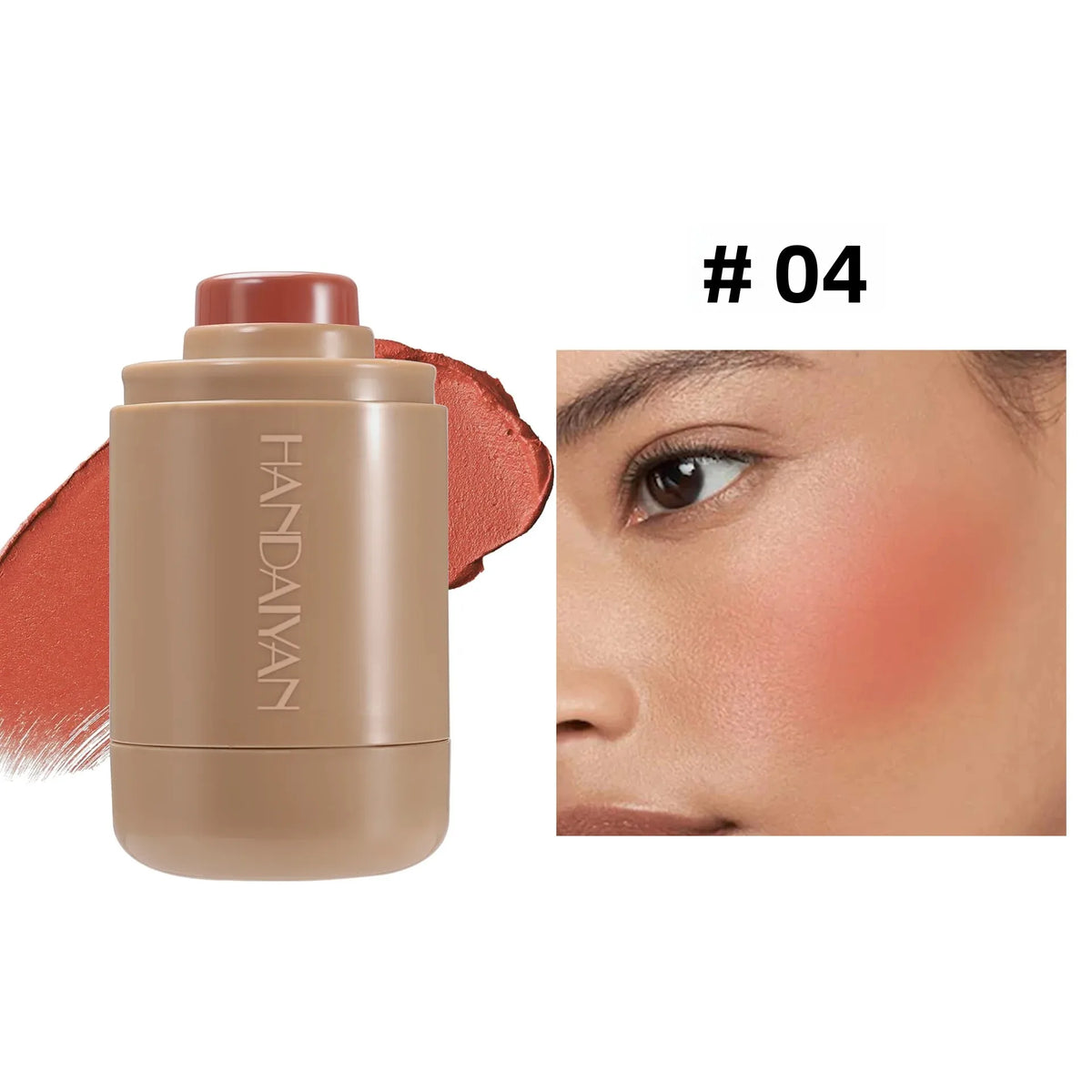 HANDAIYAN Cream Blush Stick – Lip & Cheek Tint | 6 Shades Cream Blush Stick HIP