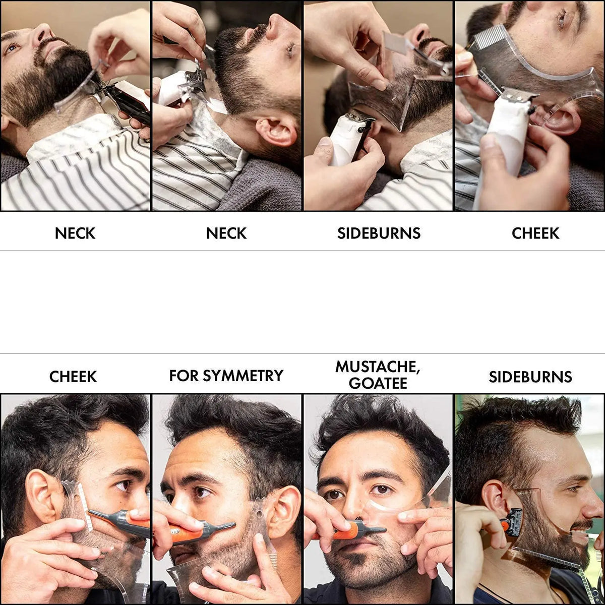 Men's Beard Shaping Tool – Stencil Comb All-in-One Beard Shaping Tool HIP