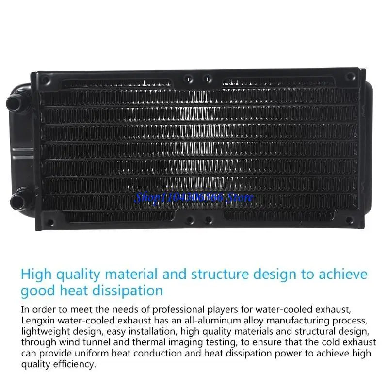 Aluminum Water Cooling Radiator 10-Tube CPU Heat Exchanger CPU Water Cooling Radiator HIP