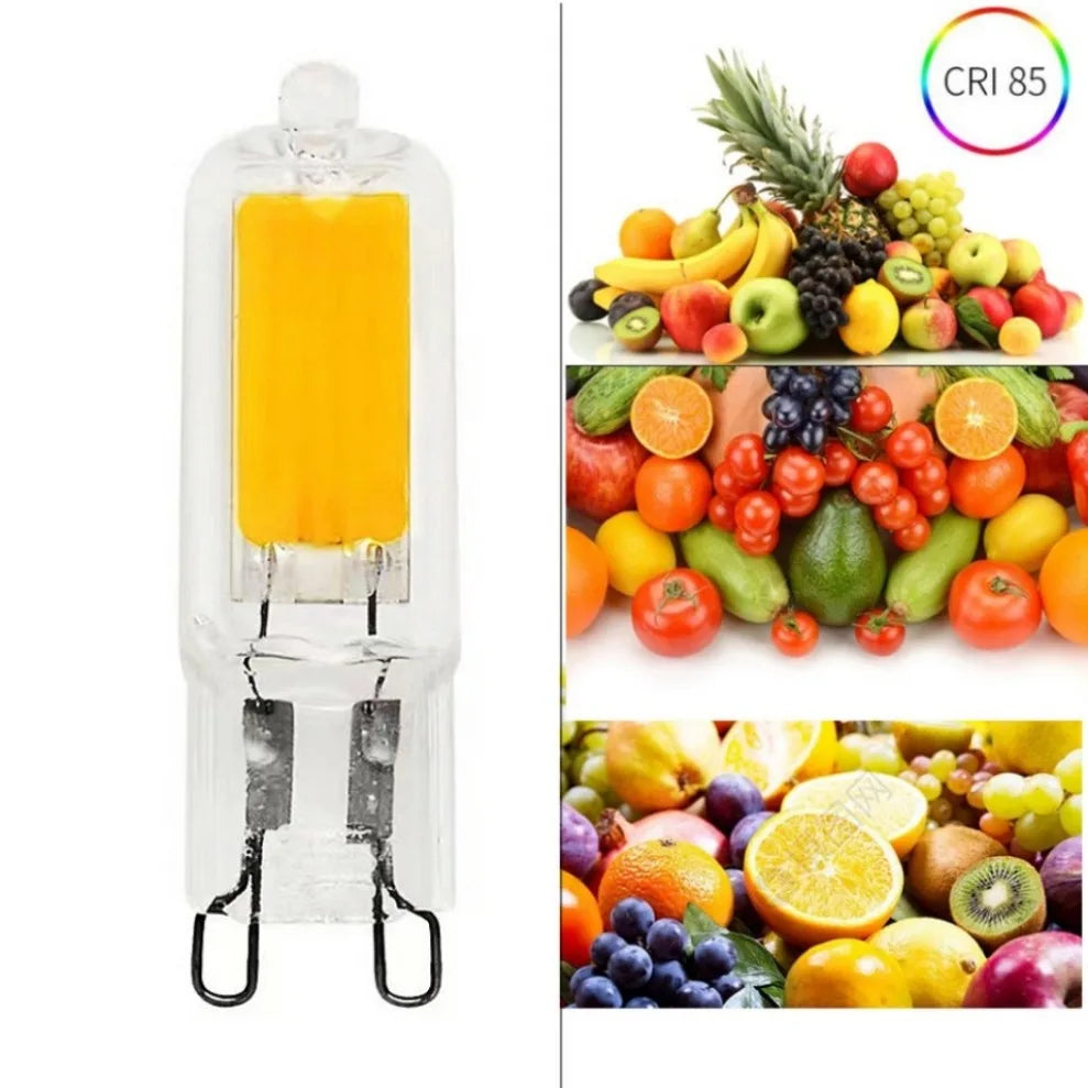 10-Pack G9 LED COB Bulbs 7W–15W 220V Super Bright Glass Lamp LED Light Bulbs HIP